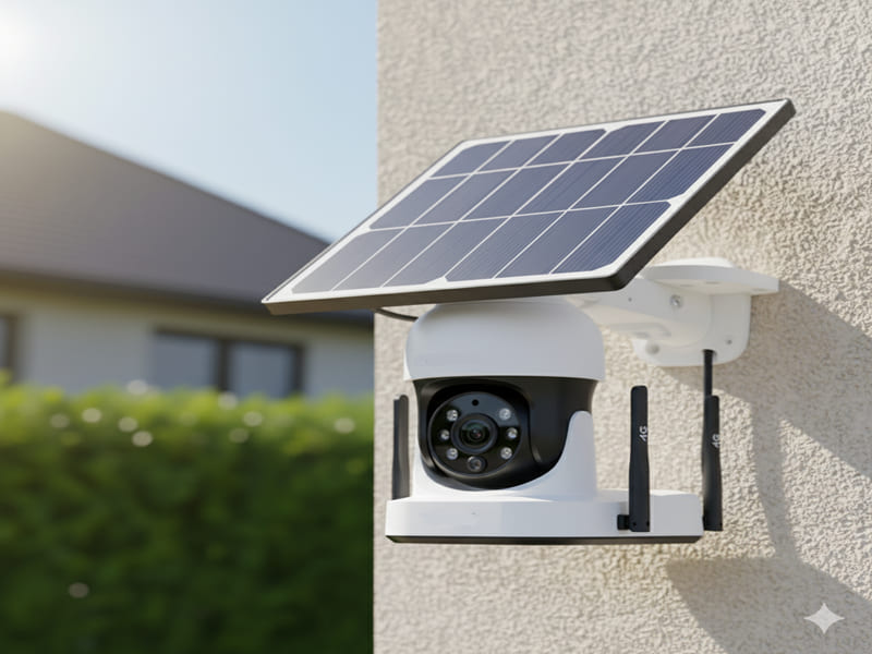 Caméra solaire connectée