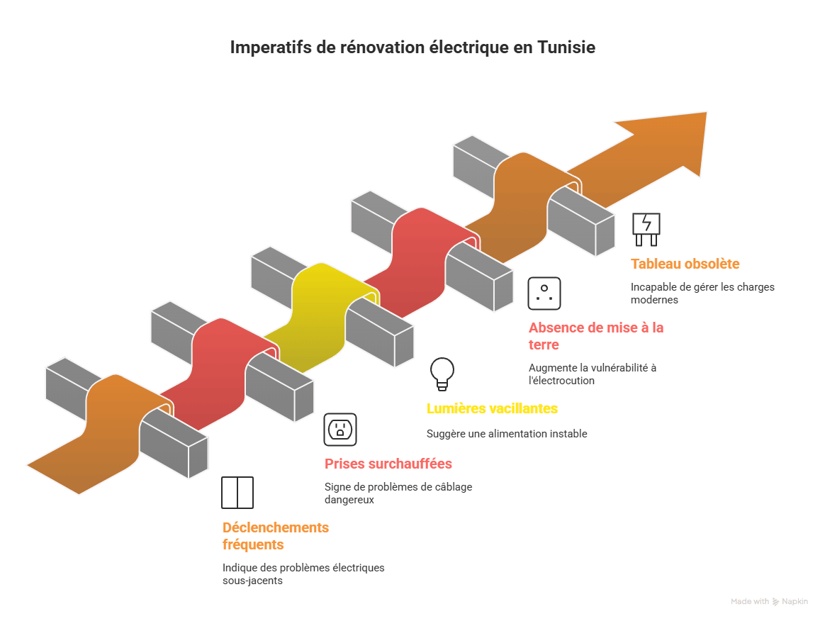 rénovation installation électrique tunisie
