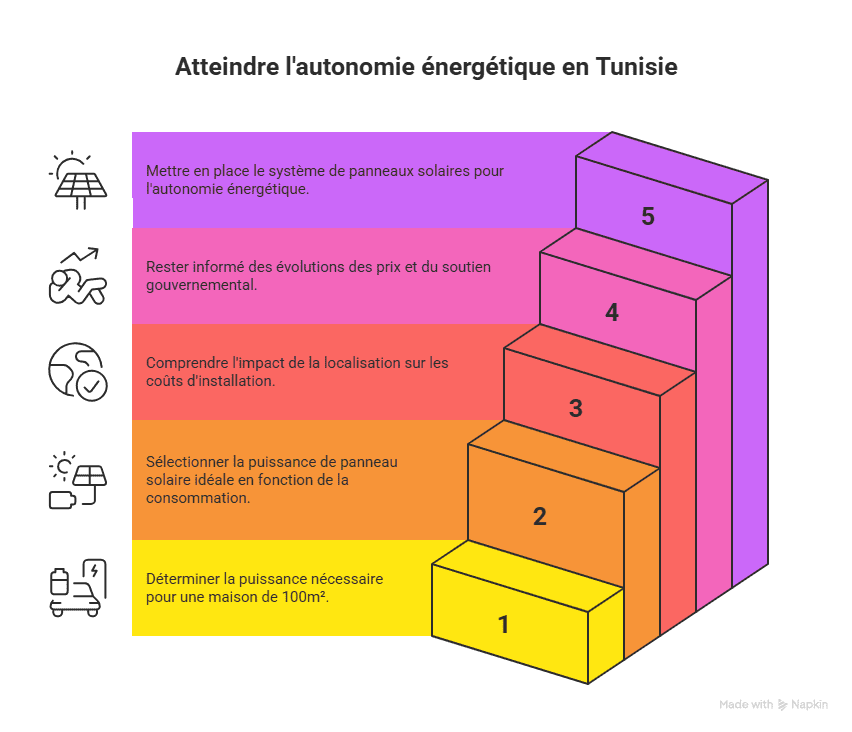 prix panneau solaire pour maison 100m2 en tunisie