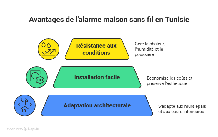 Alarme de maison sans fil en Tunisie