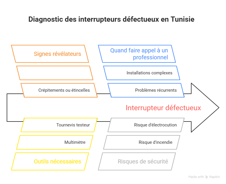 Réparer un interrupteur défectueux en Tunisie