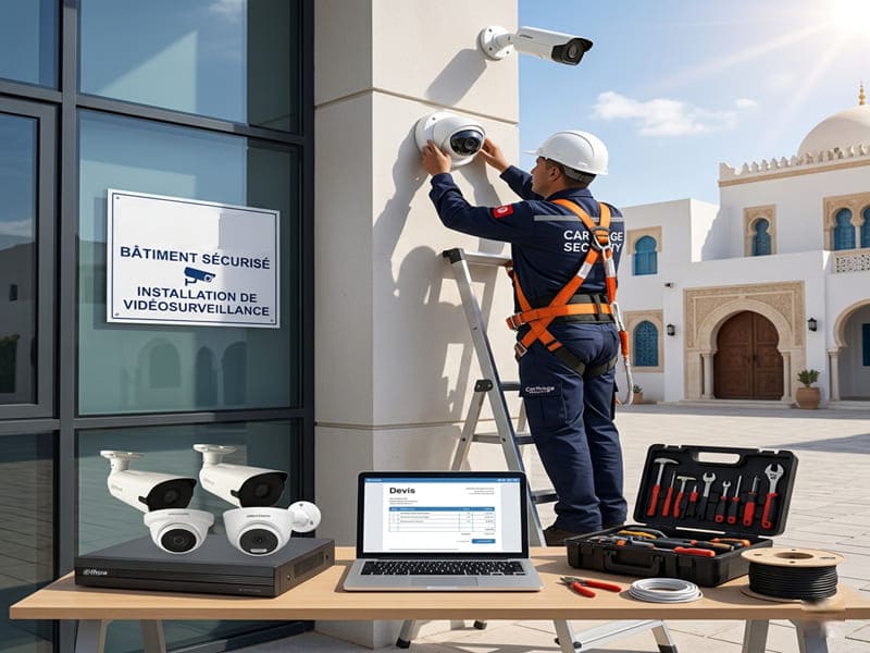 Prix d'installation d'une caméra de surveillance Tunisie