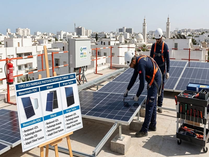 types des panneaux photovoltaïques tunisie